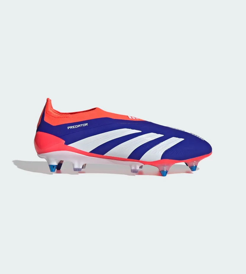 adidas Predator Elite Laceless SG Lucid Blue Cloud White Solar Red (IF6318)