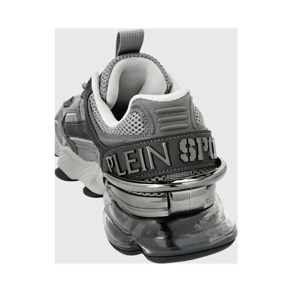 Plein Sport Runner PS Thunder Mix Low-Top Mesh with Notched Sole Grey (SAESUSC0750STE003N1072)