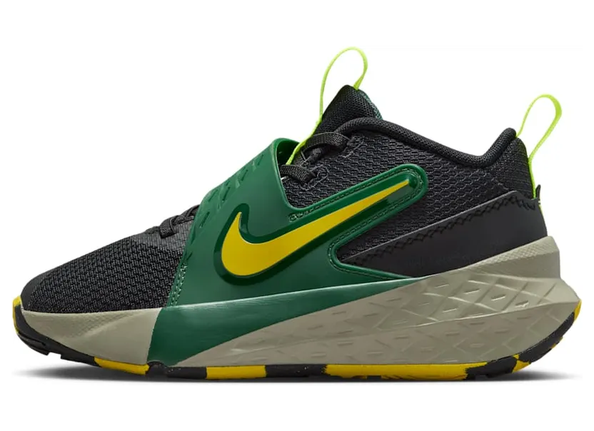 Nike Team Hustle D 12 Black Fir Light Army Bright Citron (HF6280-004)