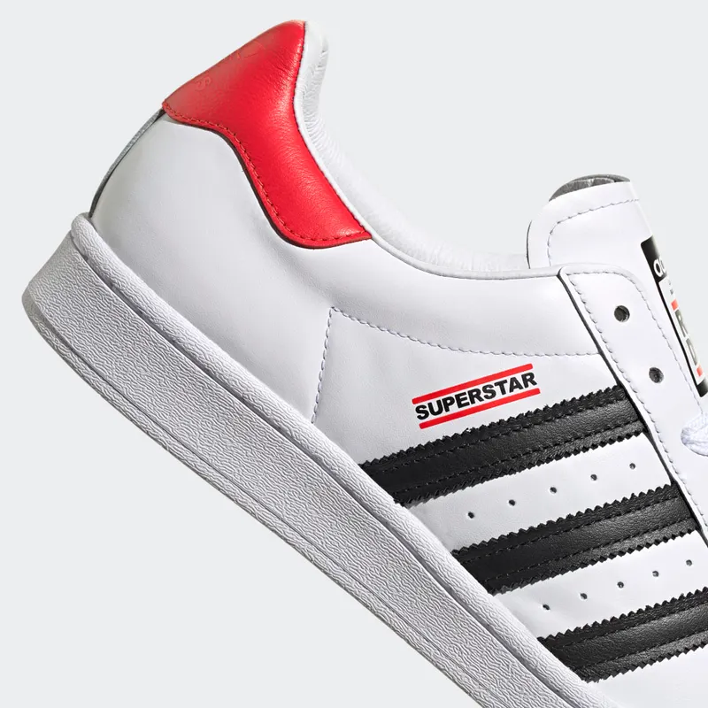 adidas Superstar Run-DMC Cloud White / Core Black / Hi-Res Red (FX7616)