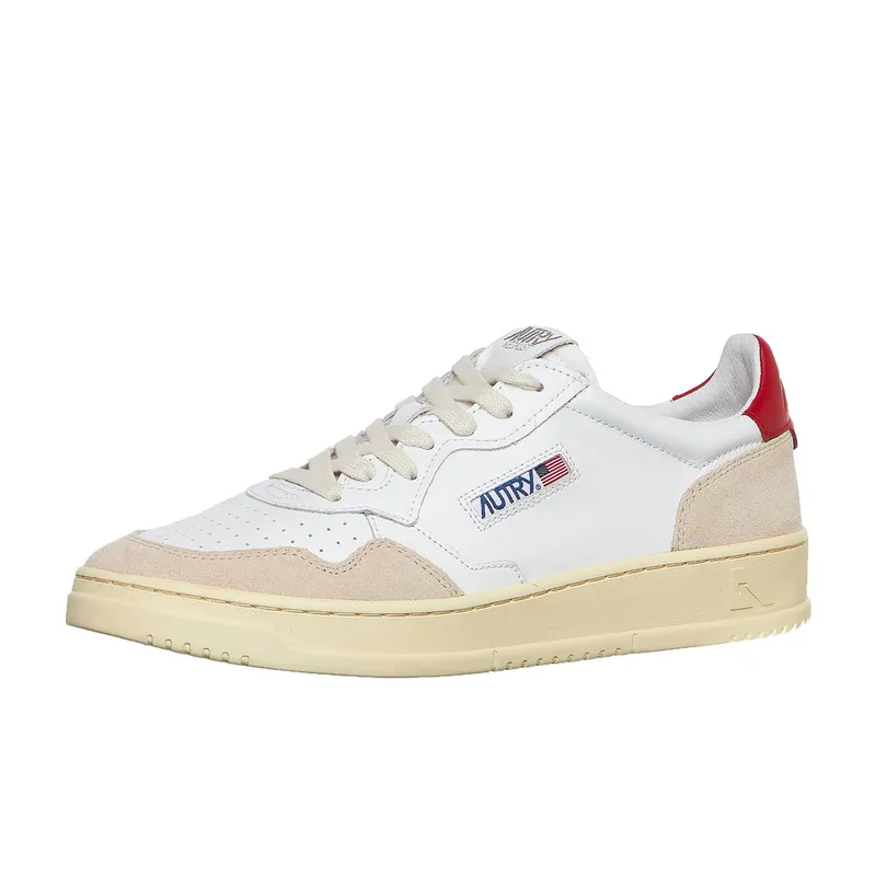 Autry Medalist Low White / Red (AULMLS43)