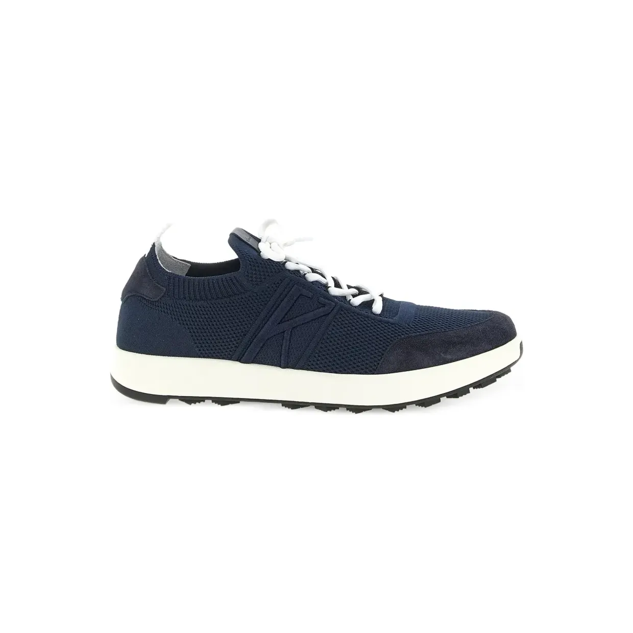 Kiton mit gestricktem Wildledereinsatz “Blue” (USSA031N012171800V)
