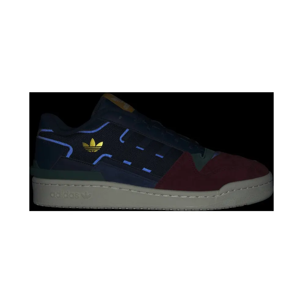 Adidas Forum Exhibit Low 2.0 Team Coll Burgundy 2 / Collegiate Navy / Collegiate Green (HQ7116)