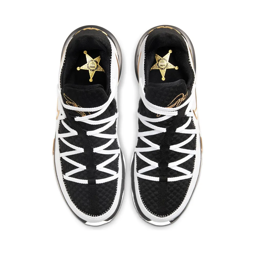 Nike LeBron Seventeen Low White / Metallic Gold / Black (CD5006-101)