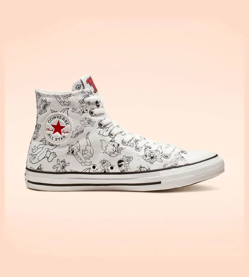 Converse Chuck Taylor All Star Hi Tom and Jerry White (165736C)