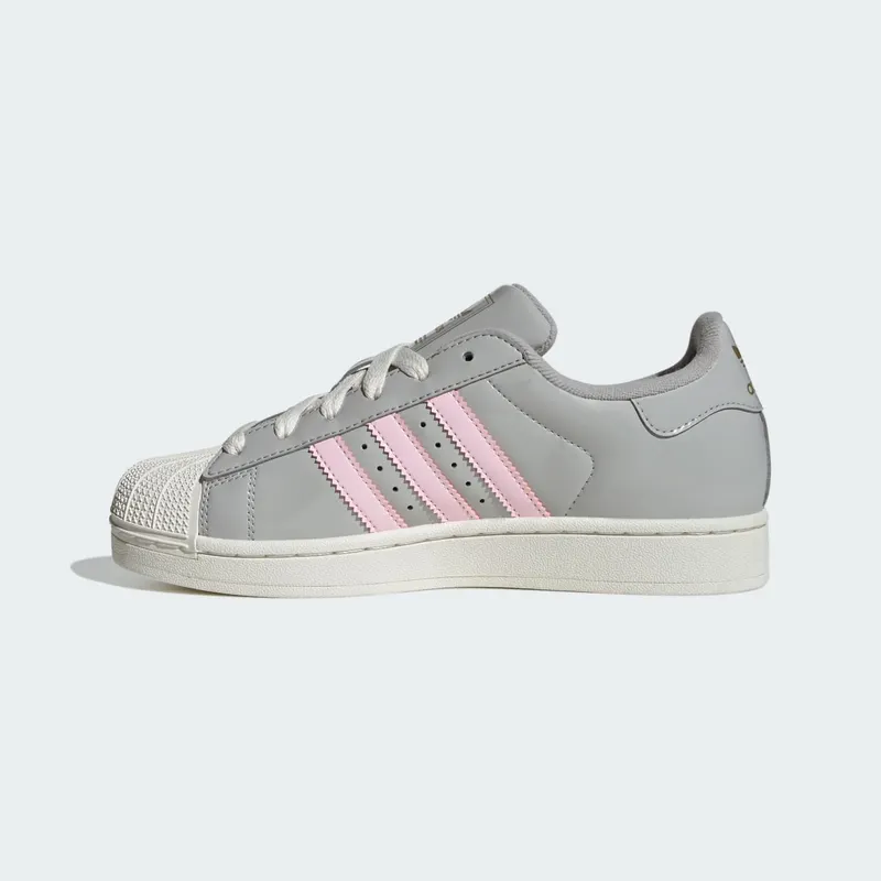 Adidas SUPERSTAR SHOES Grey Two / Clear Pink / Off White (KI8052)
