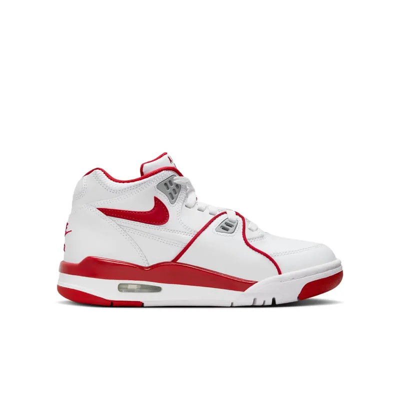 Nike Air Flight 89 White Wolf Grey Varsity Red (HF0406-101)
