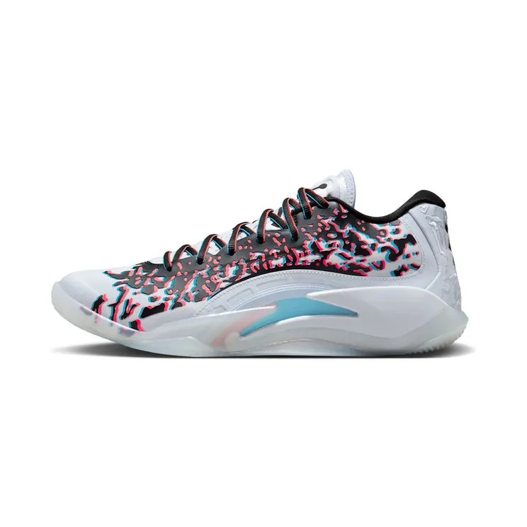 Jordan ZION 3 3D “Football Grey / Flash Crimson / Chlorine Blue / Black” (FZ1318-060)