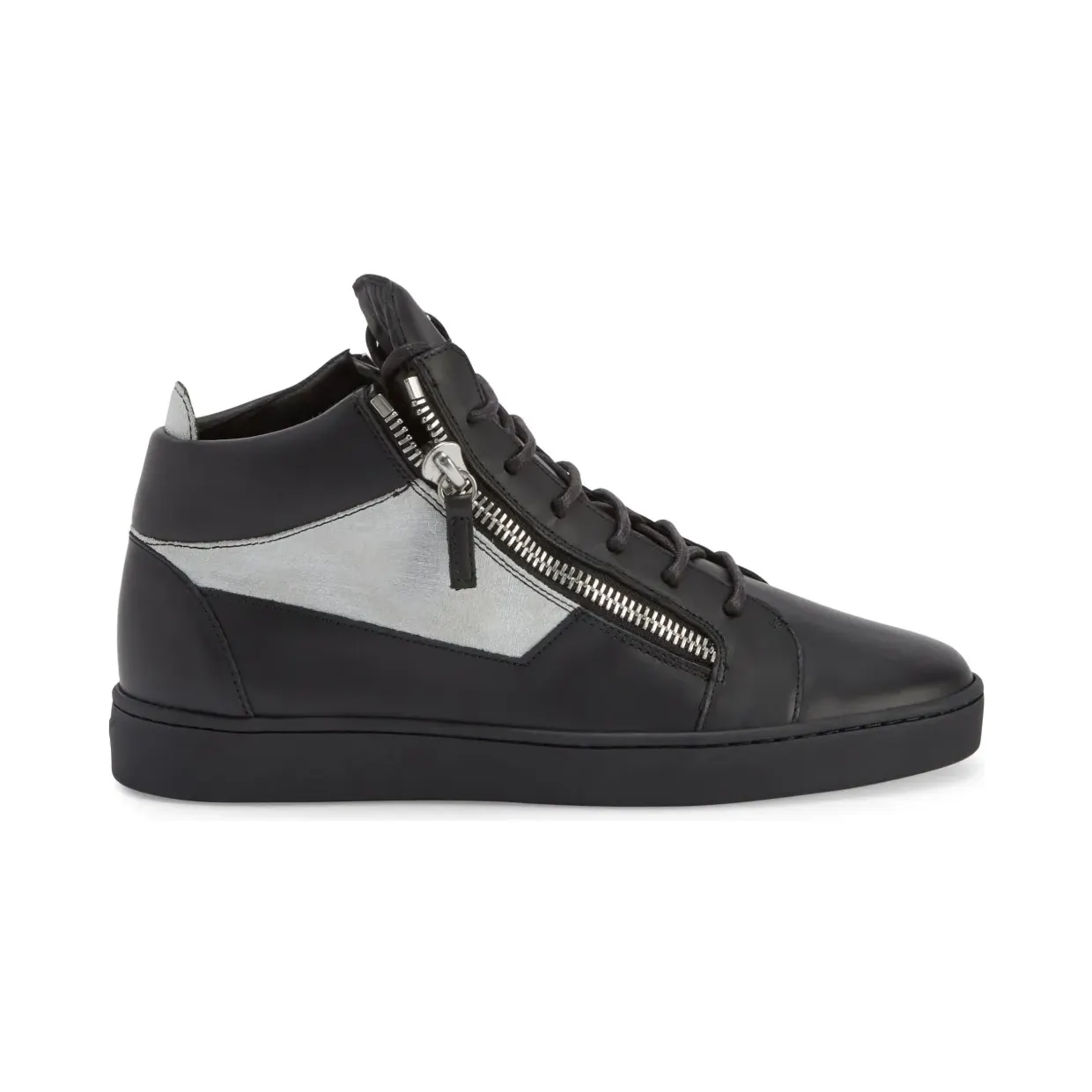 Giuseppe Zanotti Kriss leren mid-top “Black” (RU10072K30)