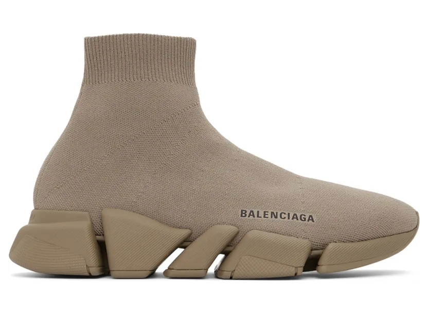 Balenciaga Taupe Speed 2.0 Sneakers (617239-W2DB1-9911)
