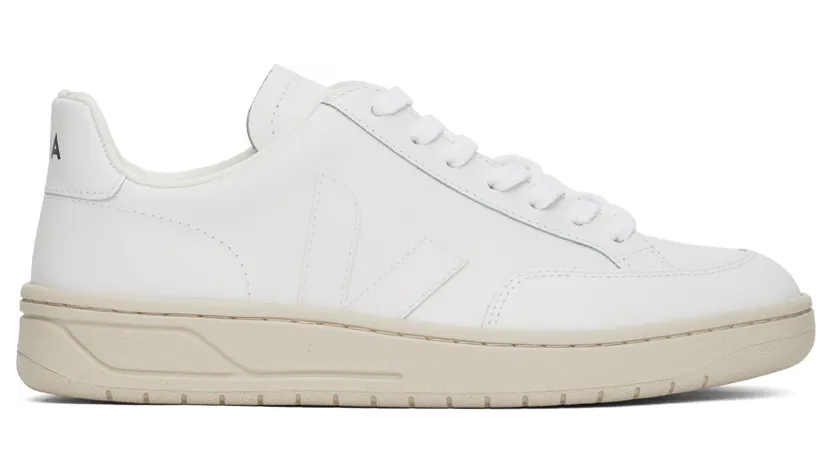 Veja White Leather V-12 Sneakers (XD0202297)