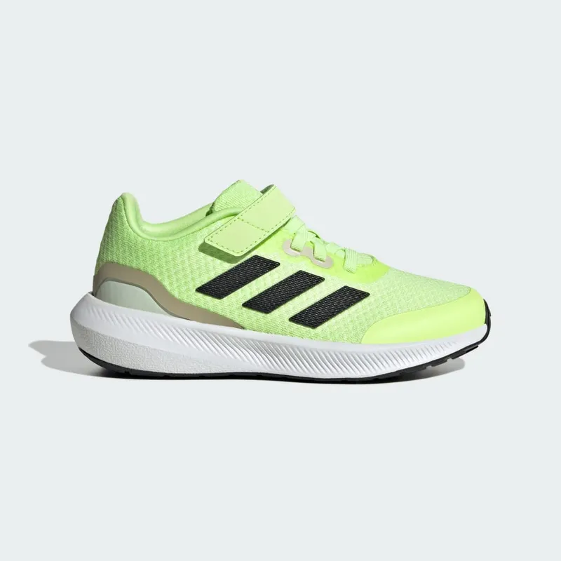 adidas RunFalcon 3.0 with Elastische Veters and Velcro Green Spark / Core Black / Putty Grey (IF8586)