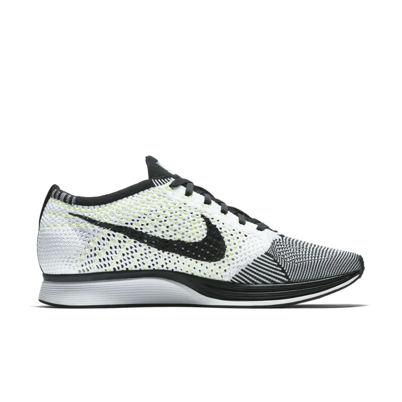 Nike Flyknit Racer Orca Black White Volt (526628-011)