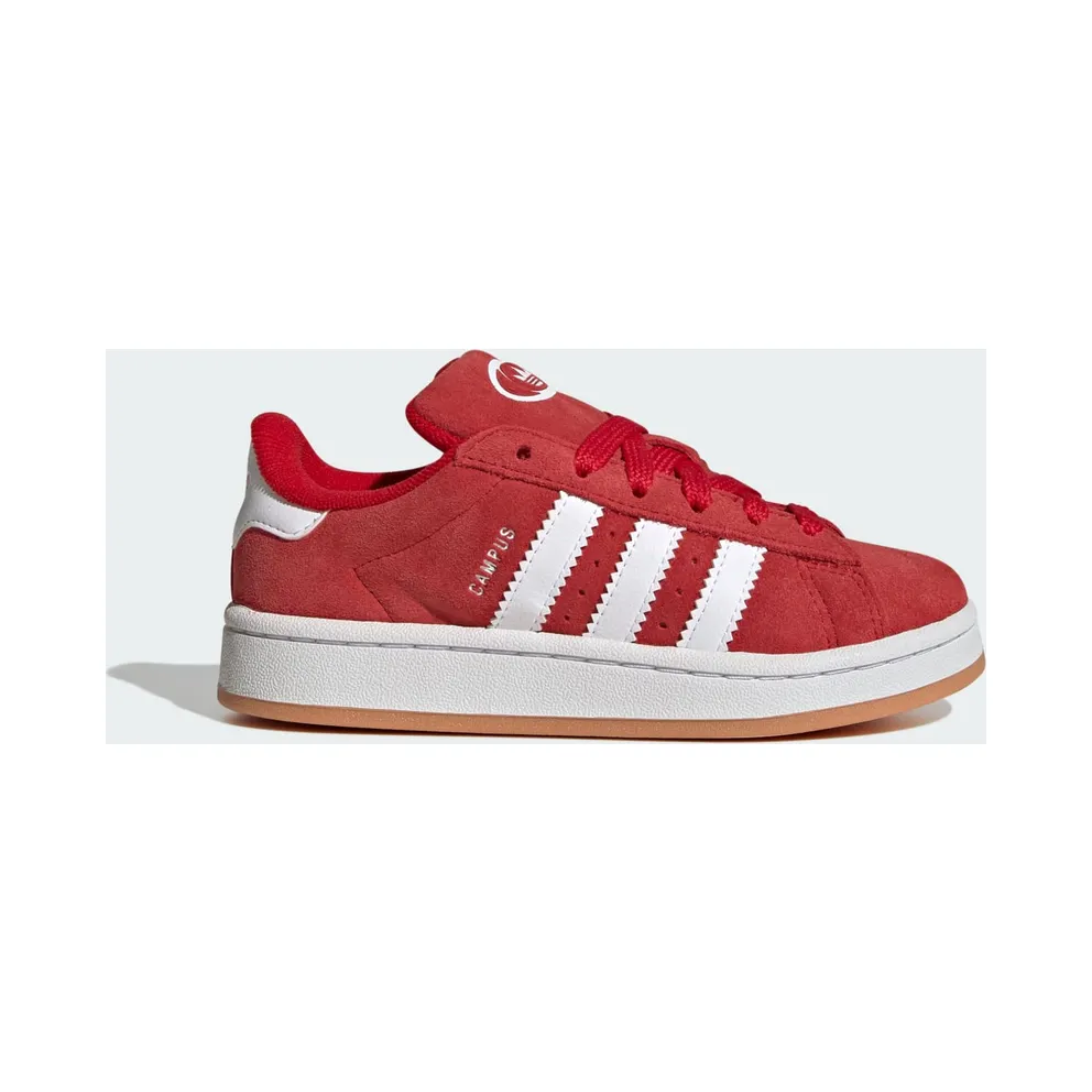 adidas Campus 00s Elastic Lace Shoes Kids Better Scarlet / Cloud White / Better Scarlet (JI4329)