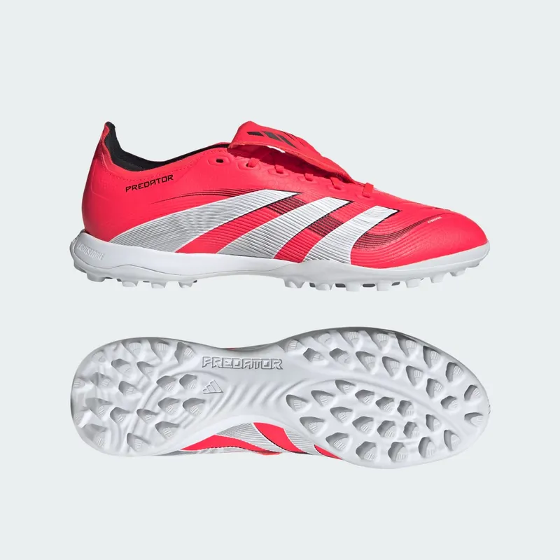 adidas Predator League Fold-Over Tongue Turf Lucid Red Cloud White Core Black (JS0384)