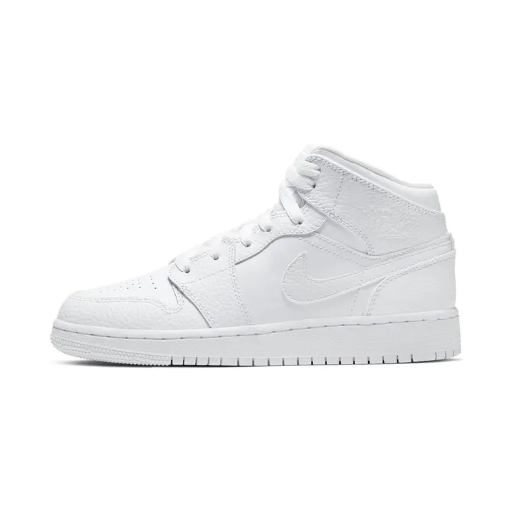 Air Jordan 1 Mid Triple “White” (554725-130)