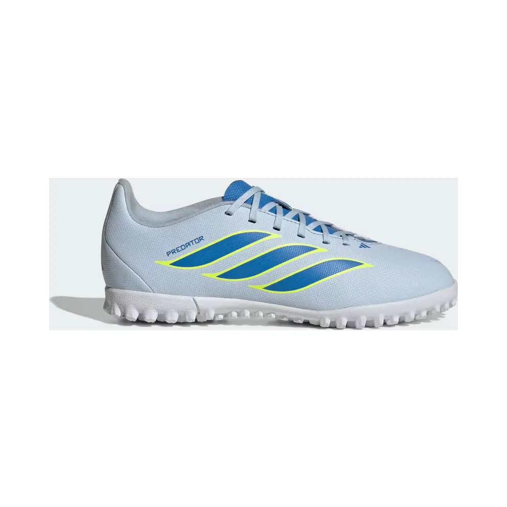 adidas Predator Club Turf Football Shoes Kids “Crystal Sky / Ray Blue / Team Solar Yellow 2” (JS0366)