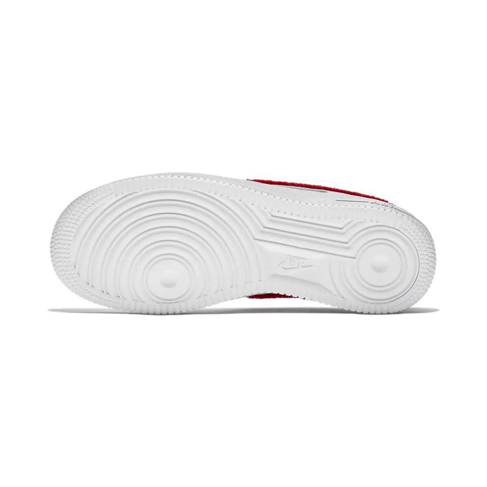 Nike Air Force 1 Low 3D Chenille Swoosh USA (GS) White/University Red-Blue Void (AO3620-101)