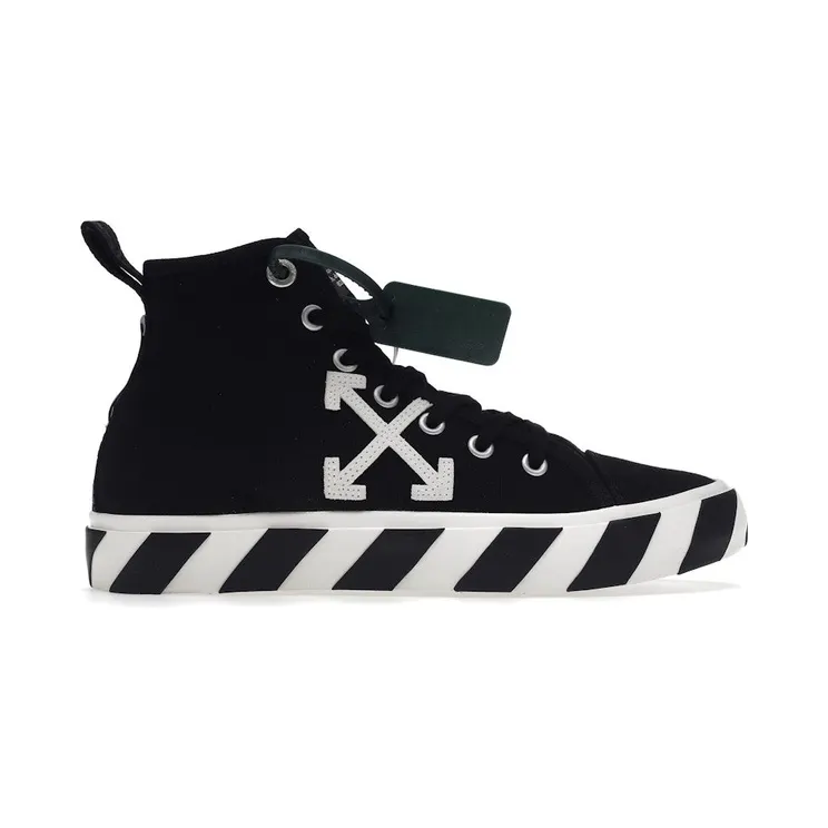 OFF-WHITE Vulc Mid Canvas Black White (OMIA119C99FAB0011001)