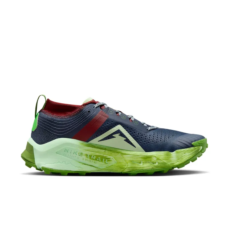 Nike ZoomX Zegama Thunder Blue Chlorophyll Dark Team Red Summit White (DH0623-403)