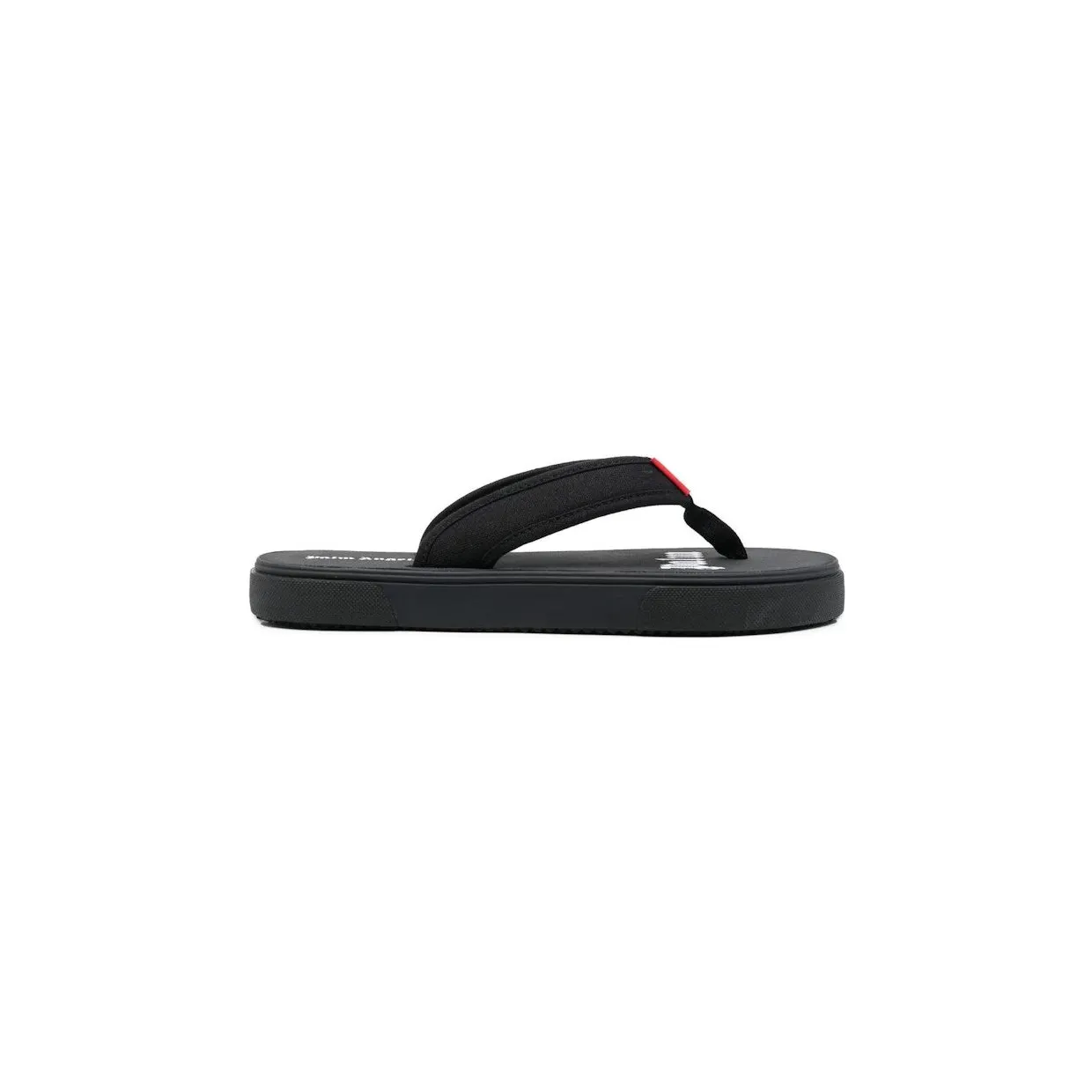 Palm Angels Logo Tag Flip Flops Black (PMIO001S23FAB0011001)