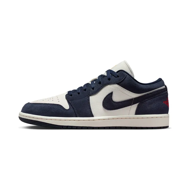 Jordan 1 Low SE Obsidian Suede “Obsidian / University Gold / Chile Red” (IO7448-400)