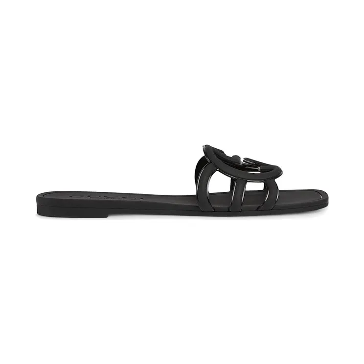 Gucci Interlocking G Slide Sandal Black Rubber (780307 J8700 1000)