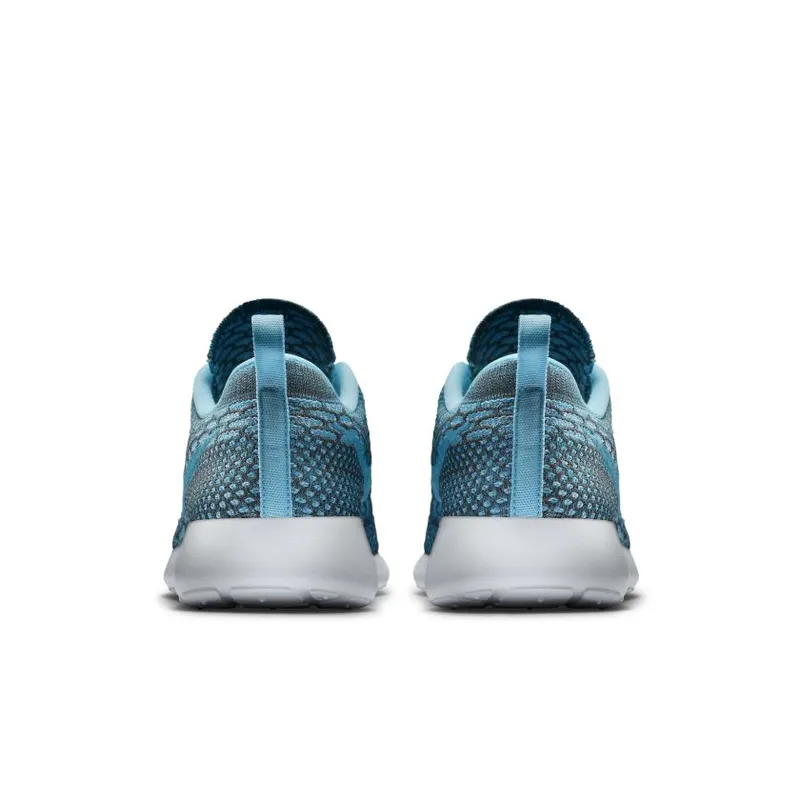 Nike Roshe Run Flyknit Clearwater (W) Dark Grey/Clearwater-Blue Lagoon-White (704927-003)