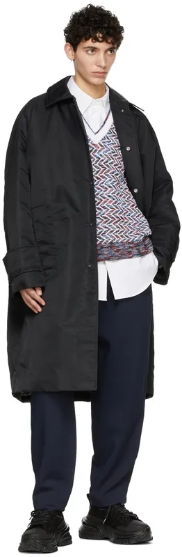 Wooyoungmi Black Double Lace Low-Top Sneakers (W221SU02)