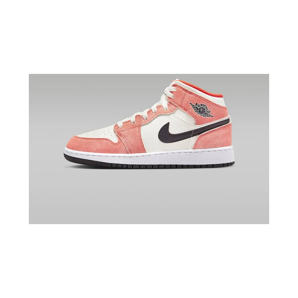 Air Jordan 1 Mid SE GS “Orange Suede” (DV1336-800)