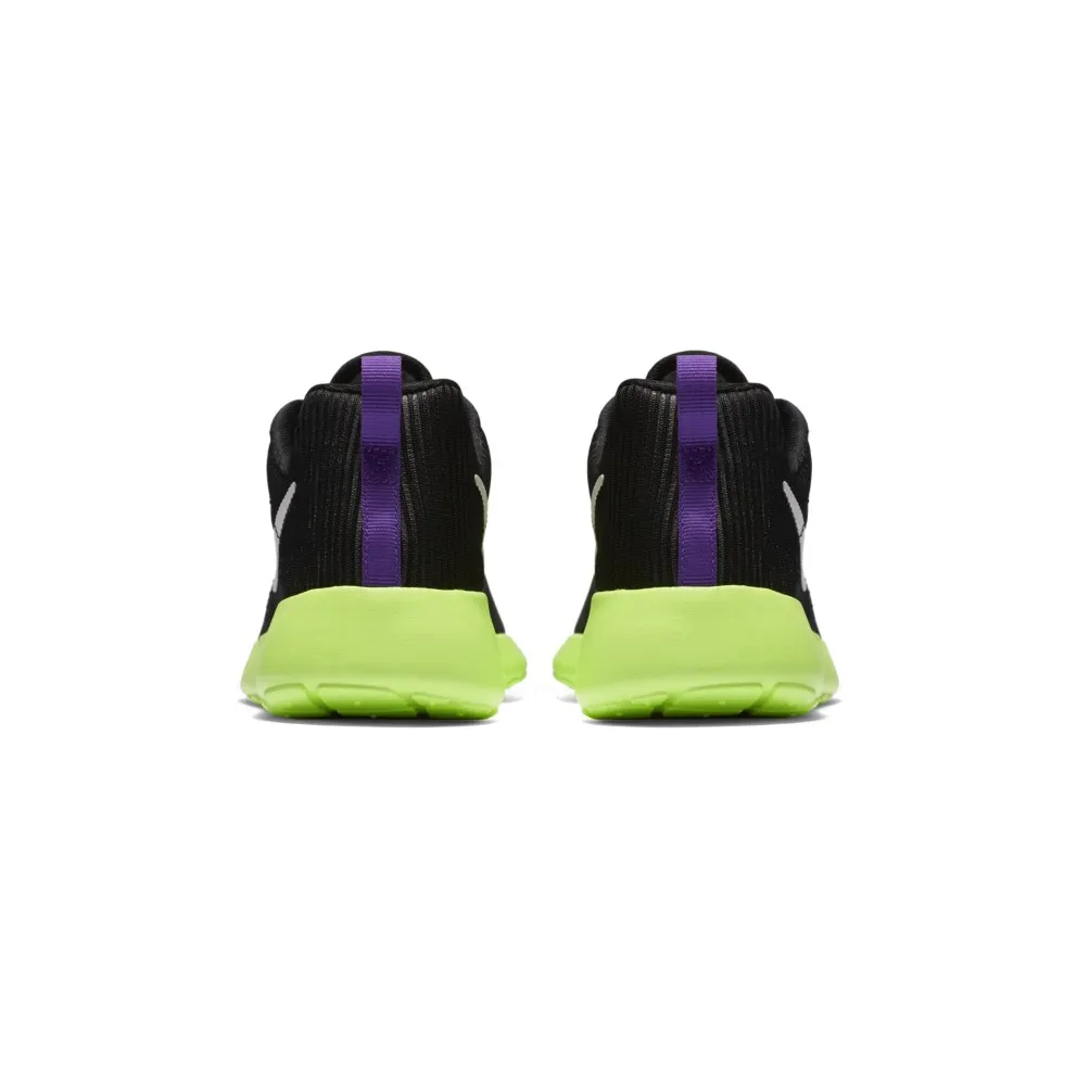 Nike Roshe One Flight Weight Black Ghost Green (GS) Black/White-Ghost Green-Grape Ice (705486-003)