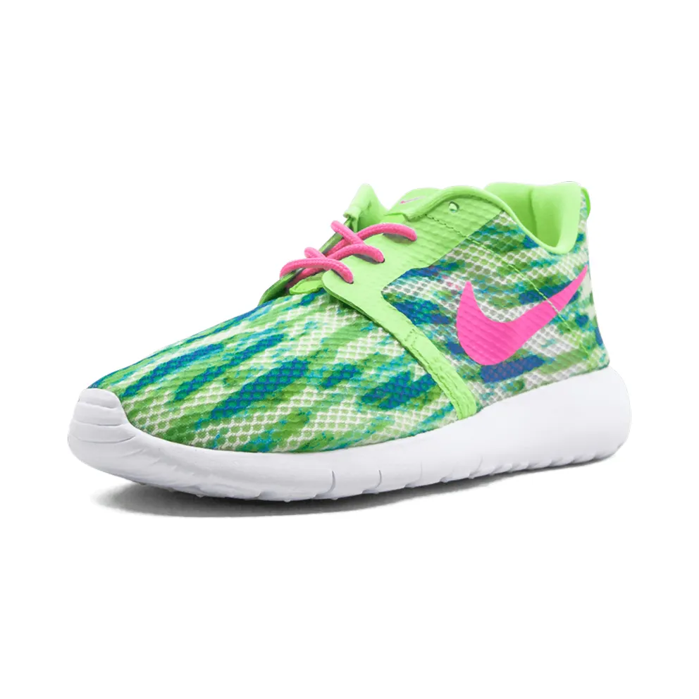 Nike Rosherun Flight Weight GS “WHITE/PINK POW-MENTA-FLSH LIME” (705486-101)