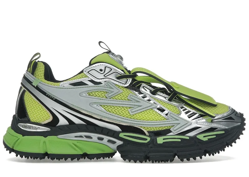 OFF-WHITE Be Right Back Silver Green Fluo (OMIA295S25FAB0017270)