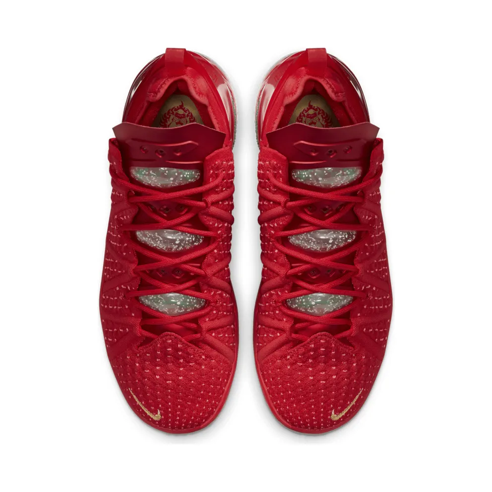 Nike Lebron 18 X-Mas in LA Red/Gold/Ice Blue (DB8148-601)