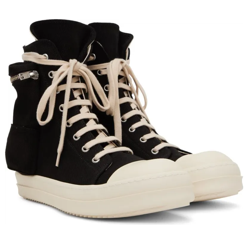 Rick Owens Drkshdw Black Cargo Sneakers (DU02B4801 DQ) (4)