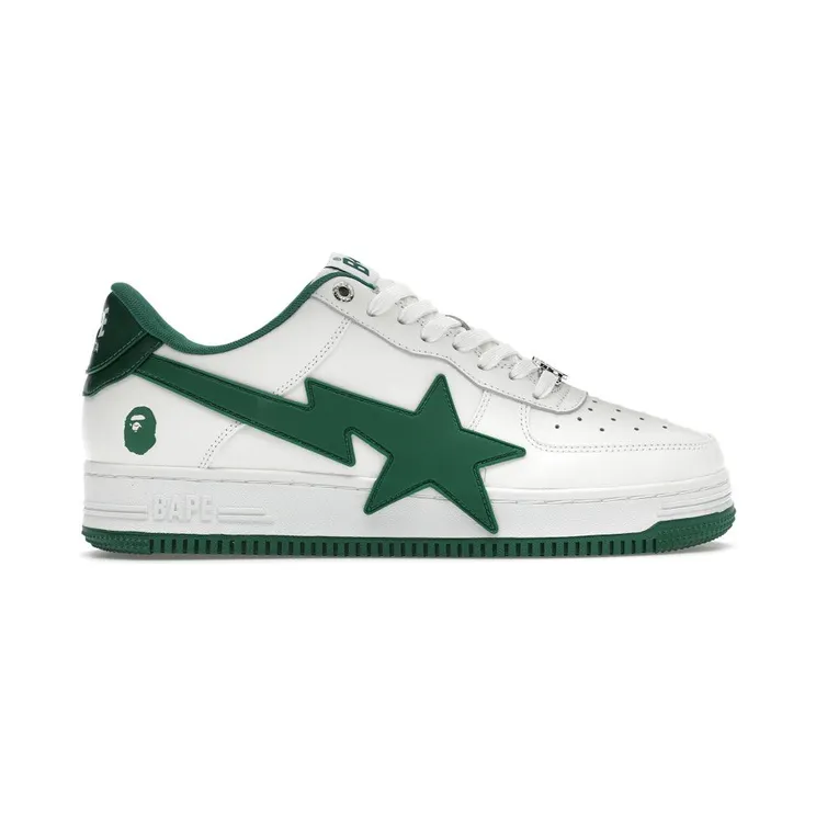 A Bathing Ape Bape Sta OS #2 White Green (1K20-191-314-GRN)