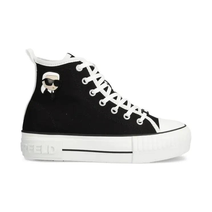 Karl Lagerfeld Ikon Kampus Max met logopatch “Black” (KL60444)