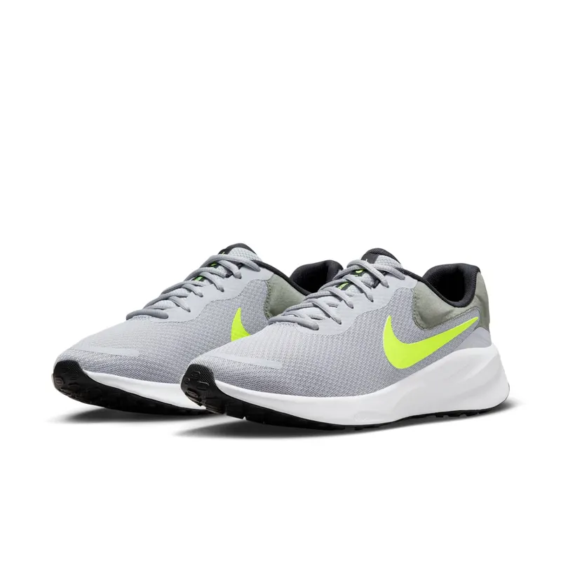 Nike Revolution 7 Wolf Grey Smoke Grey Black Volt (FB2207-002)