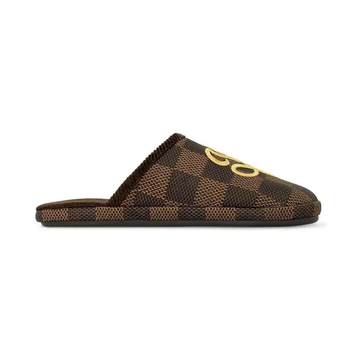 Louis Vuitton LV Palace Slipper Damier Pop Ebene (1ACN6J)