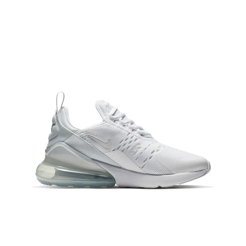 Nike Air Max 270 White Metallic Silver (GS) White/Metallic Silver/White (943345-103)