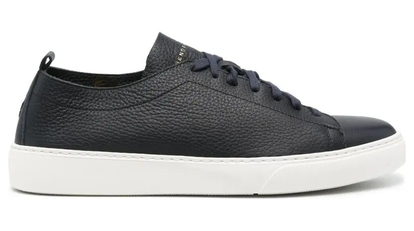 Henderson Baracco Sneakers aus gekörntem Leder – Blau (BYRON41699CERVOBLU)
