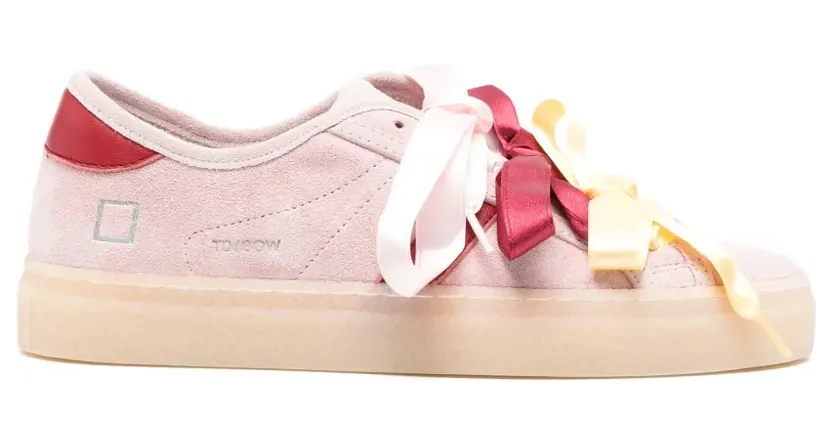 D.A.T.E. Tender Sneakers mit Schleife – Rosa (W441TEBWPK)