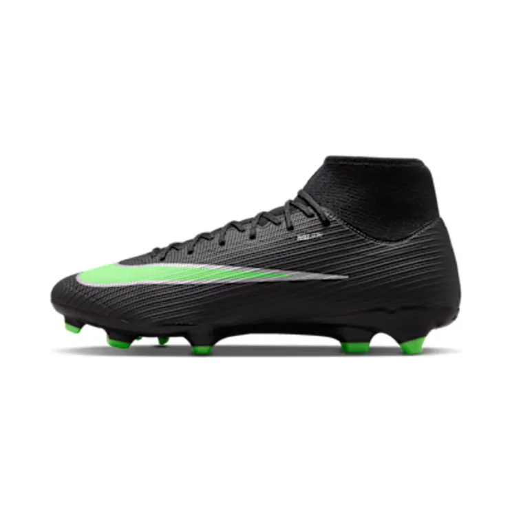 Nike Mercurial Superfly 11 Academy Multi-Ground High-Top “Black/Black/Illusion Green” (IO1485-001)