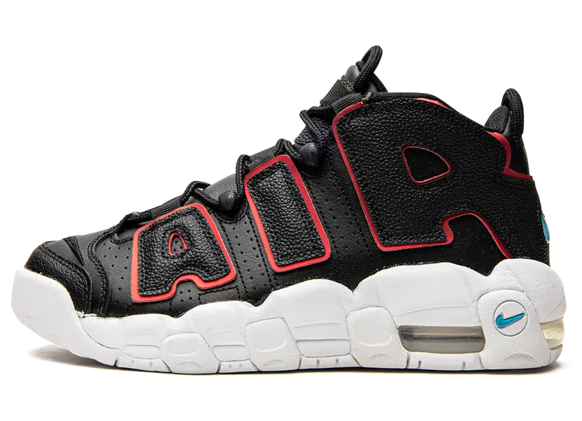 Nike Air More Uptempo Black Fusion Red (GS) (DJ4610-001)