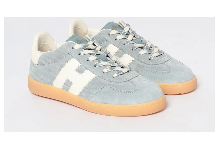 Hogan Cool Embossed Suede Sneakers Blue (HXW6470FB60UWX0RVL)