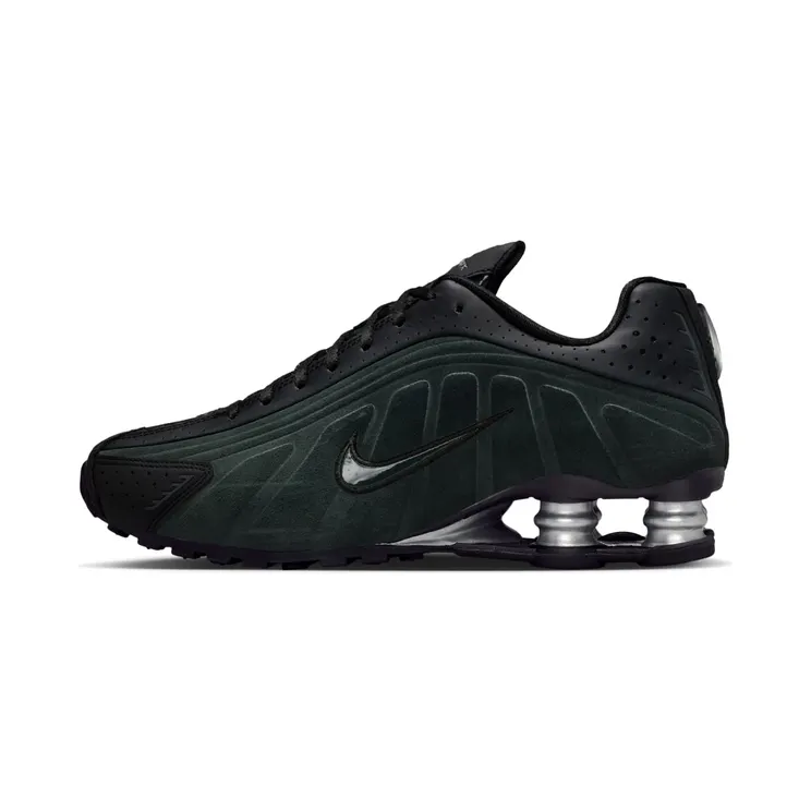 Nike Shox R4 “Black / Metallic Silver / Seaweed” (HQ7739-002)