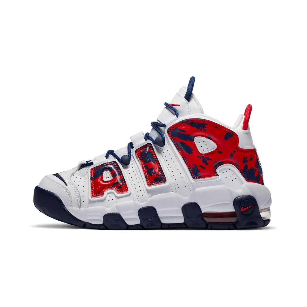 Nike Air More Uptempo White Blue Red Camo (CZ7885-100)