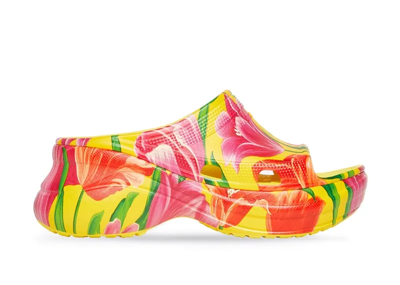 Balenciaga x Crocs Pool Slide Sandal Tulip Print Multi (W) (677389W1S8F7053)