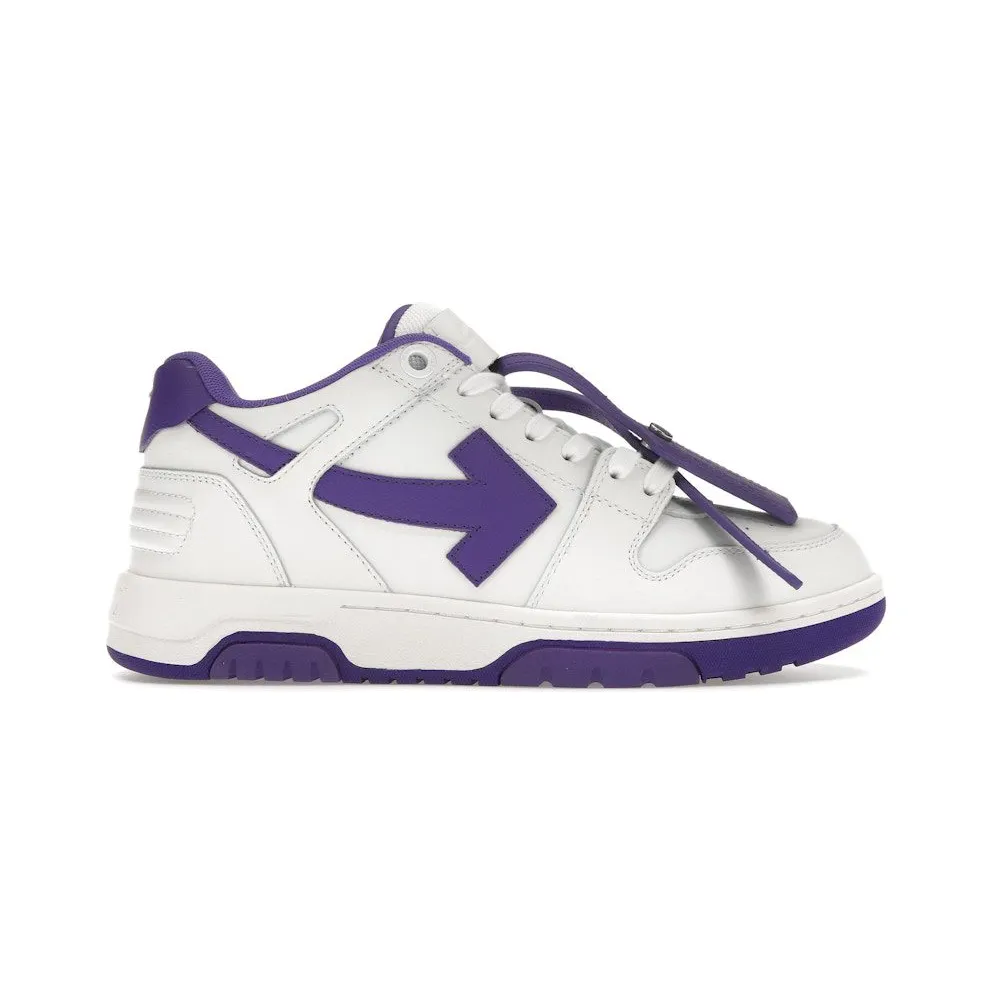 OFF-WHITE Out Of Office OOO Low Tops White Purple (OMIA189F22LEA0010135)
