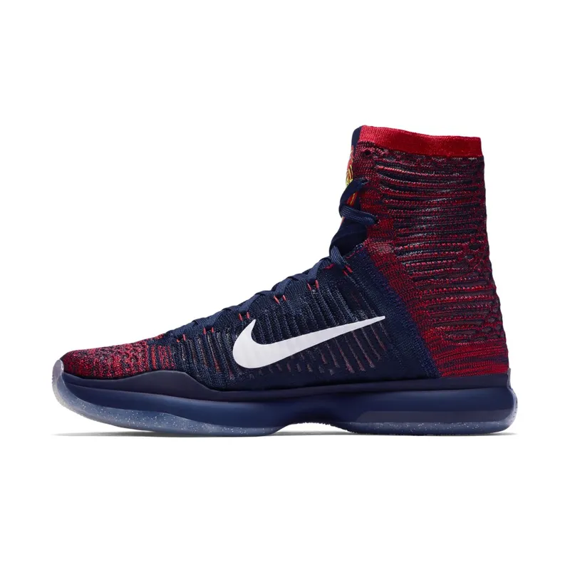 Nike Kobe 10 Elite American University Red/White-Obsidian-Bright Crimson (718763-614)